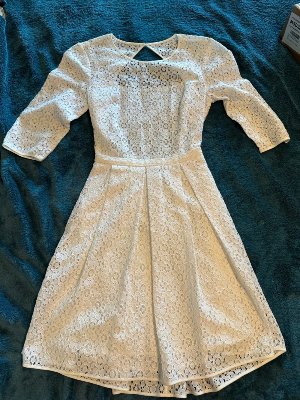 Rebecca Minkoff White Lace Fit & Flare Mini Dress